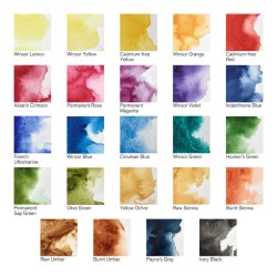 Boîte métal aquarelle Winsor & Newton Professional x24 1/2 godets