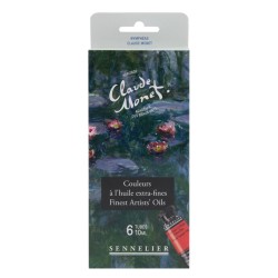 Set de peinture à l'huile extra-fine Sennelier Collection Monet x6 tubes 10ml