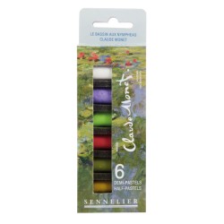 Set de demi-pastels à l'écu Sennelier Collection Monet x6 pcs