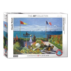 Puzzle 1000 pièces - Jardin à sainte-adresse, de Claude Monet