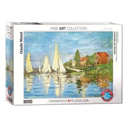 Puzzle 1000 pièces - Régates à Argenteuil, de Claude Monet