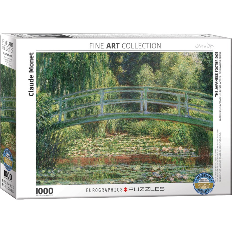 Puzzle 1000 pièces - La passerelle japonaise de Monet