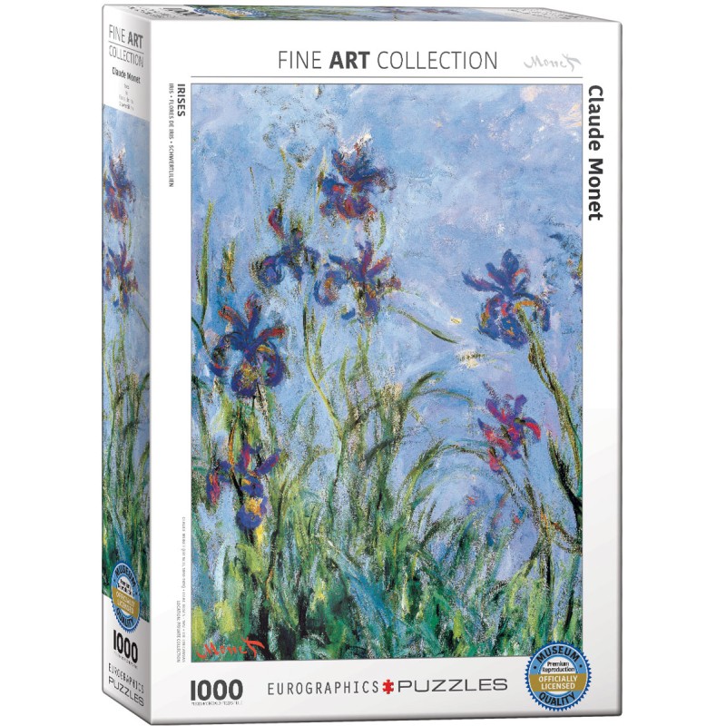 Puzzle 1000 pièces - Iris de Monet