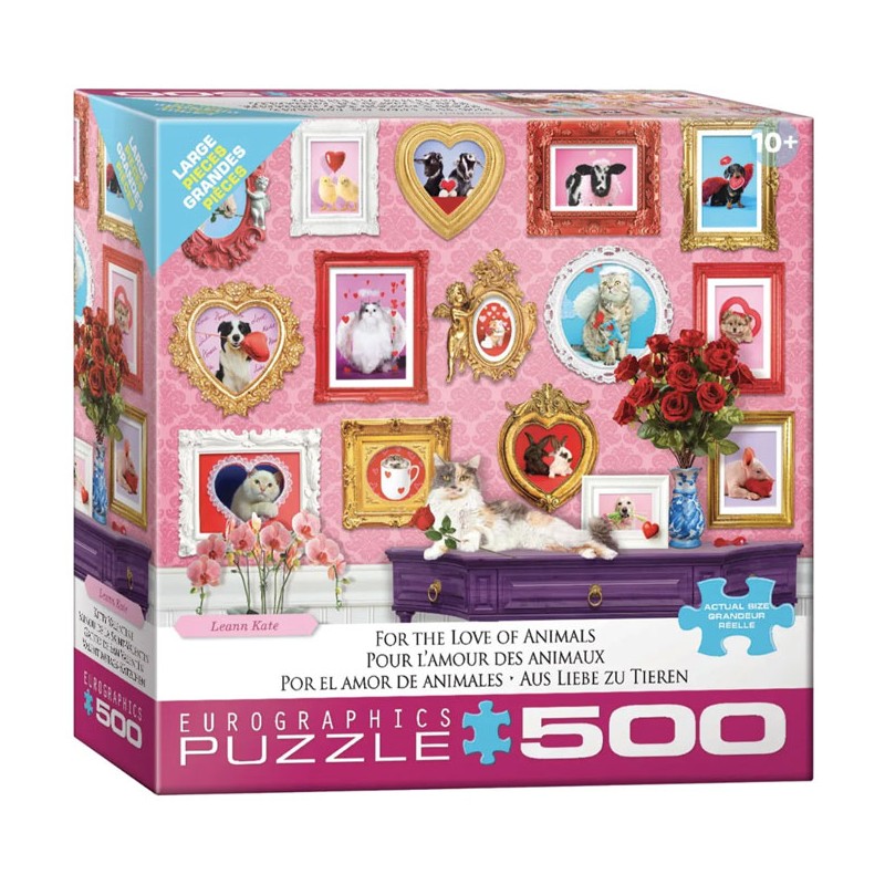 Puzzle 500 pièces - Pour l'amour des animaux