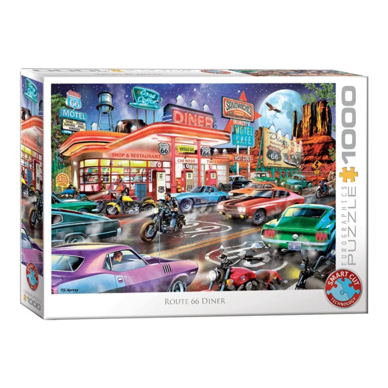 Puzzle 1000 pièces - Route 66 Diner