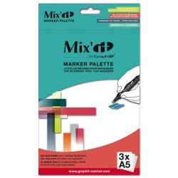 Palette de mélange marqueurs à alcool Mix'it, 3 fls A5