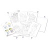 Bloc aquarelle prédessiné Voyage Gourmand, 16 fls 300 g/m² 14.8x21 cm