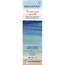 Marque-pages aquarelle Aquapad 300 g/m² x20 fls 6x20 cm