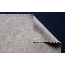 Toile en lin enduction transparente à grain fin 384 g/m²