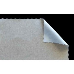 Toile en coton teinté lin enduction transparente à grain moyen 290 g/m² 