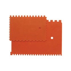 Spatule dentelée en plastique