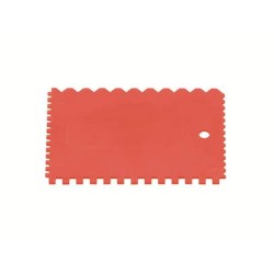 Spatule dentelée en plastique