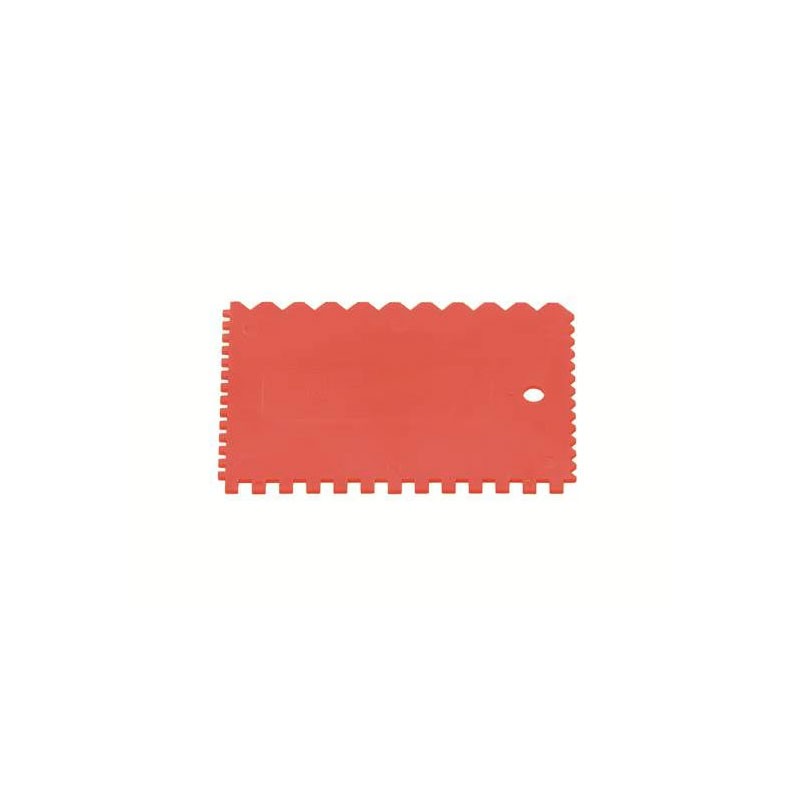 Spatule dentelée en plastique