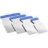 Set de 4 spatules japonaises ergonomiques en inox