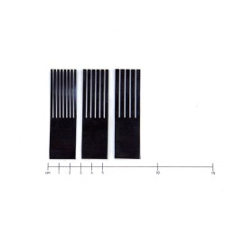 Set de 12 peignes en acier pour faux décors