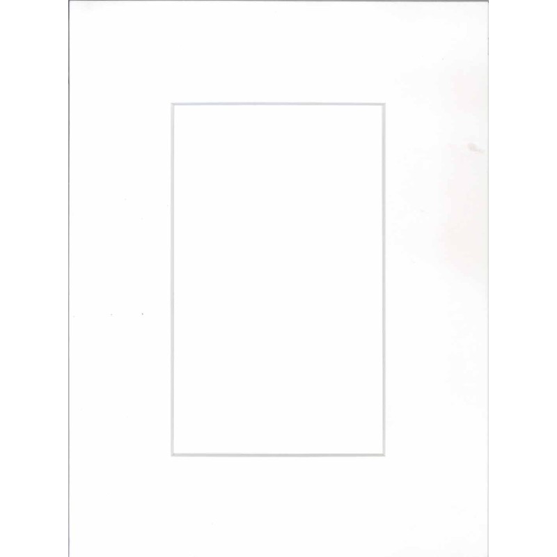 Passe-partout blanc intense lisse