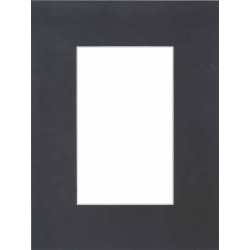Passe-partout noir lisse