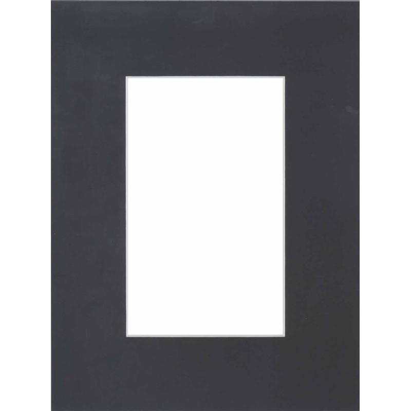 Passe-partout noir lisse