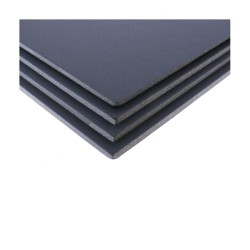Lot de 4 cartons mousse noir, plaque 50x70cm