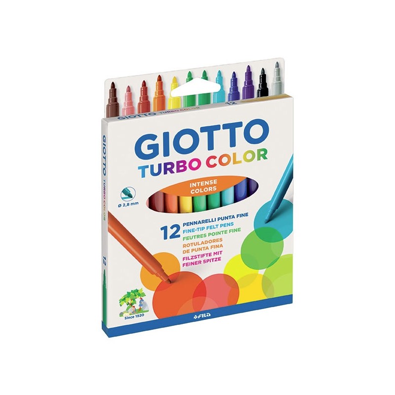 Etui de feutres scolaires Turbo Color Giotto