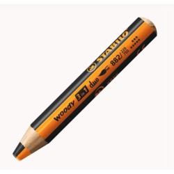 Crayon de couleur bicolore multi-talents Woody Duo 3 en 1 Stabilo