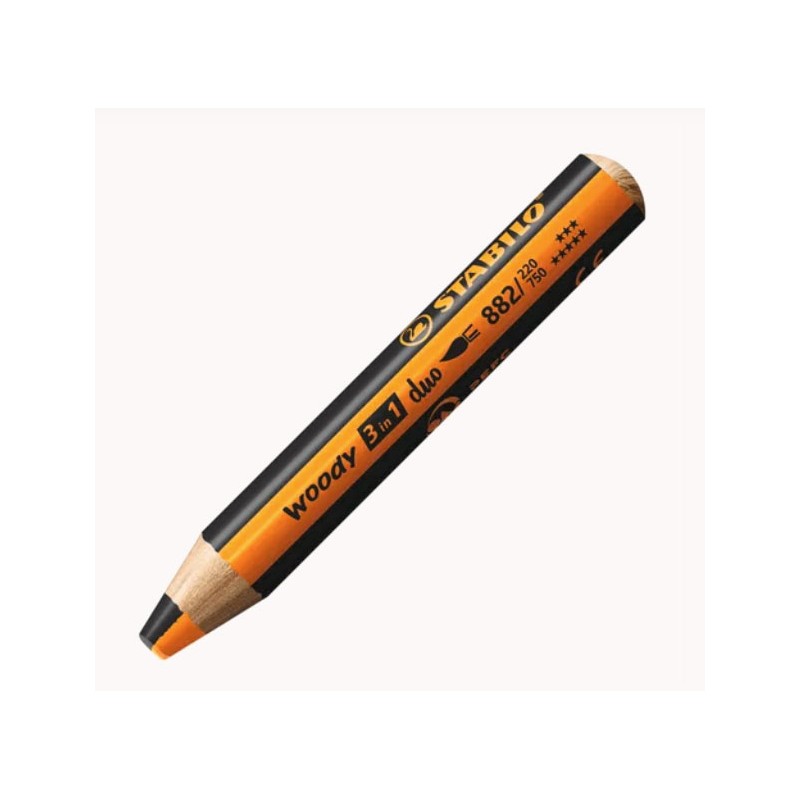 Crayon de couleur bicolore multi-talents Woody Duo 3 en 1 Stabilo