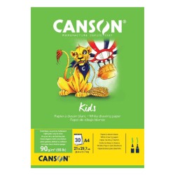 Bloc Papier Canson Kids Dessin A4 90g/m²