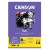 Bloc Papier Canson Kids Noir A4 220g/m²