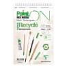Bloc multi-technique spiralé Paint On recyclé 250 g/m² de 12 fls