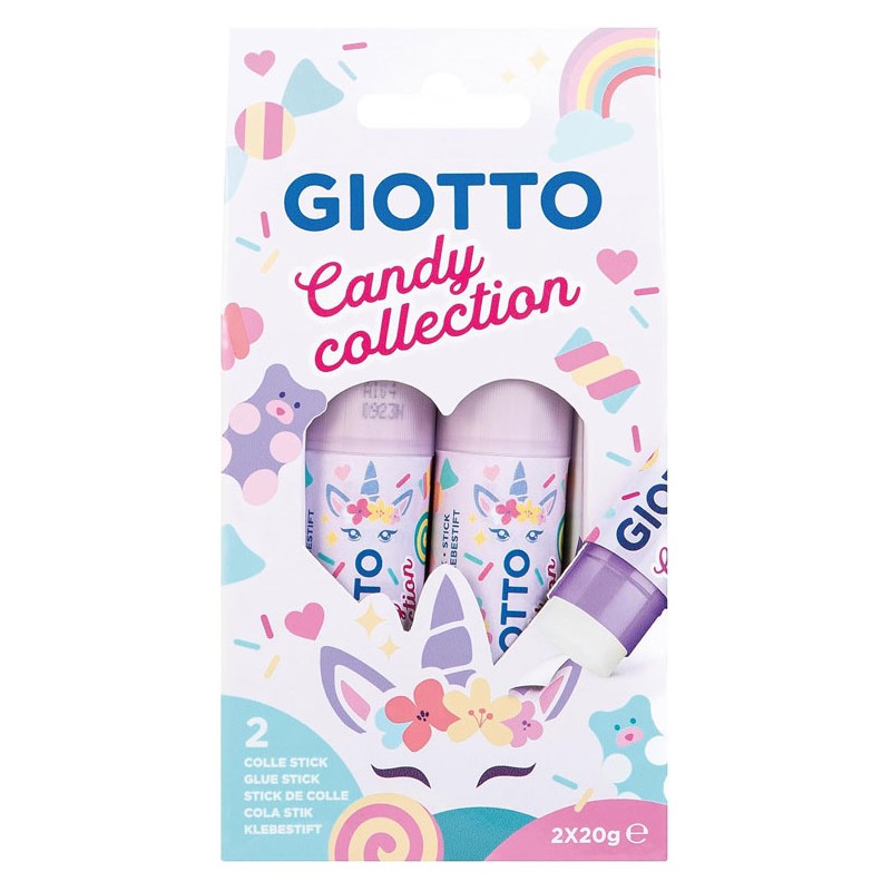 Lot de 2 sticks de colle 20g Giotto Candy Collection