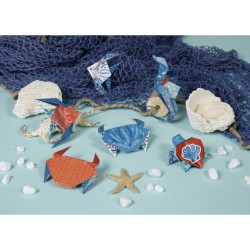 Pochette Origami 60 fls 3 formats 70gr - Animaux de la mer