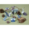 Pochette Origami 60 fls 3 formats 70gr - Animaux de la forêt