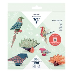 Pochette Origami 60 fls 3 formats 70gr - Oiseaux
