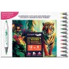 Kit coloriage mystère Aventure Tropicale :12 marqueurs Graph'It GO + 8 cartes