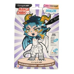 Set de coloriage figurine Dragon Graph'It Chibi
