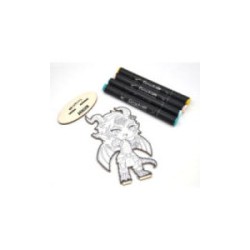 Set de coloriage figurine Dragon Graph'It Chibi