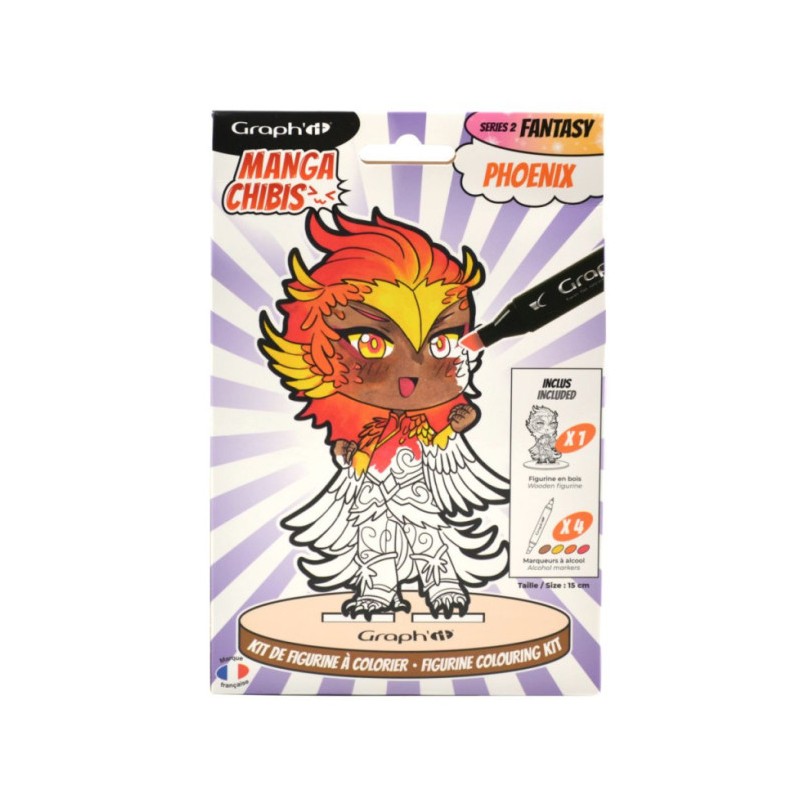Set de coloriage figurine Phoenix Graph'It Chibi