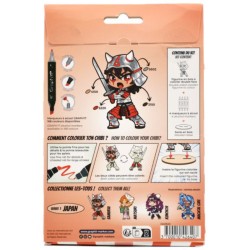 Set de coloriage figurine Samuraï Graph'It Chibi