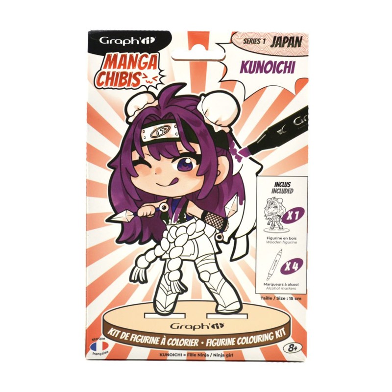 Set de coloriage figurine Kunoichi gon Graph'It Chibi