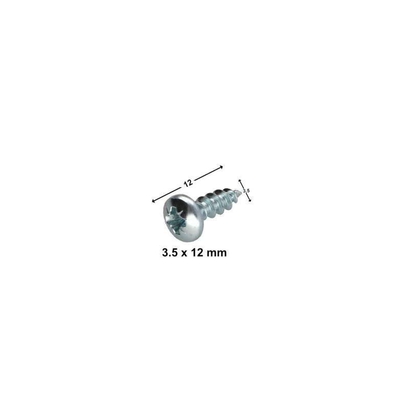 Vis bois à tête ronde ø 3.5x12 mm, sachet de 50 pcs