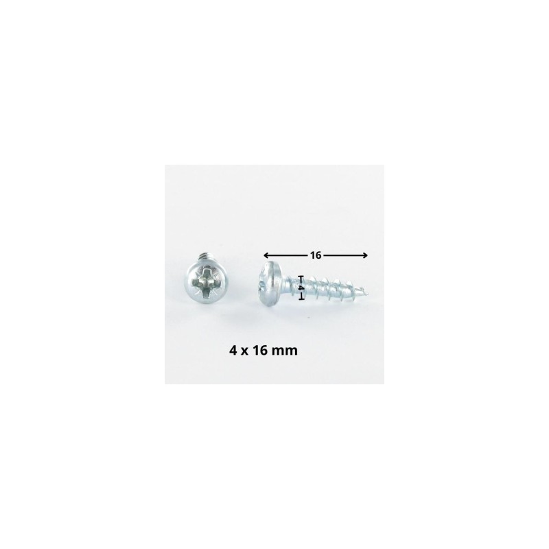 Vis bois à tête ronde ø 4x16 mm, sachet de 50 pcs