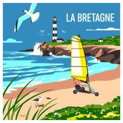 Peinture par numéros Balade en Bretagne 30x30cm
