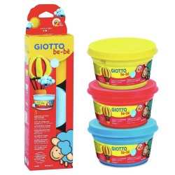 Set de pâte à modeler Giotto Be-Bè,  3 pots de 100g