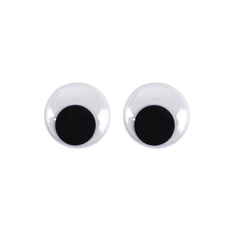 Yeux mobiles adhésifs ø25mm x10pcs