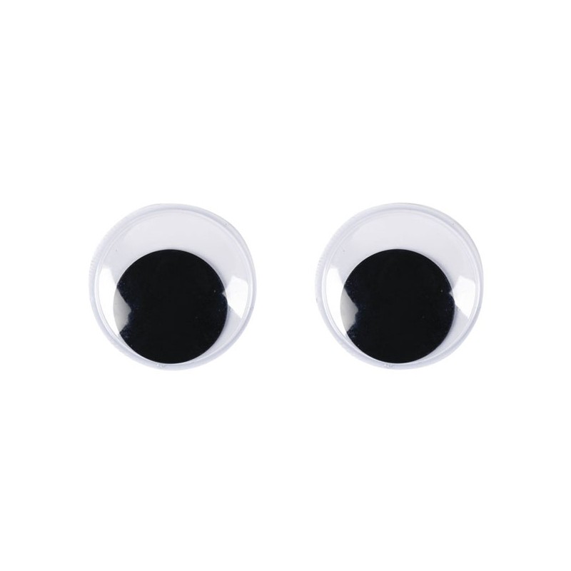 Yeux mobiles adhésifs ø30mm x10pcs