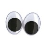 Yeux mobiles adhésifs ovales ø15mm x10pcs