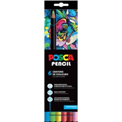 Set de crayons de couleur cire & huile Posca