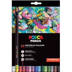 Set de crayons de couleur cire & huile Posca