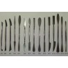 Spatules ébauchoirs plates pour restaurateur et sculpteur en inox