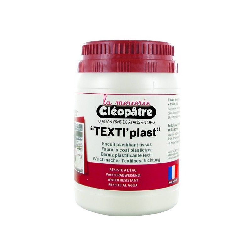 Enduit plastifiant pour tissus TEXTI'plast, pot de 250g